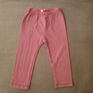 Gap Girl Pink/White Striped Leggings Size 18-24 Months